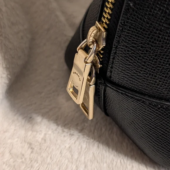 Coach Black Leather Satchel Handbag - Picture 7 of 9